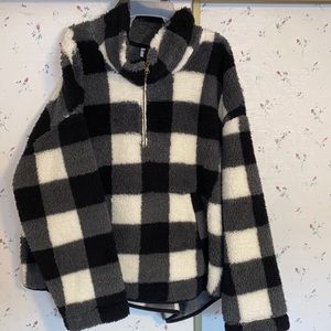 Old Navy Half Zip Women’s Sherpa With Pockets Size XXL NWT